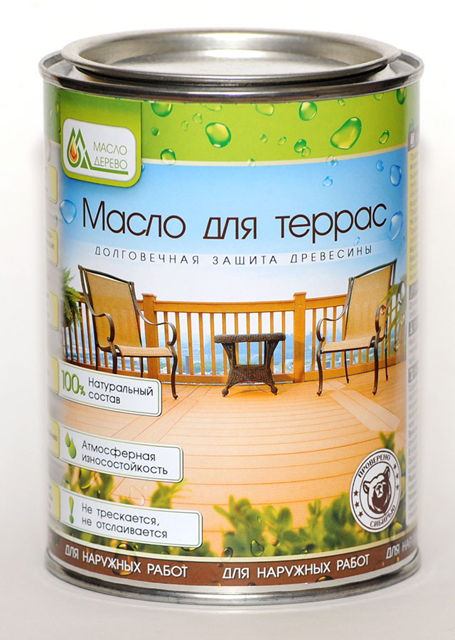 Масло-воск для террас 